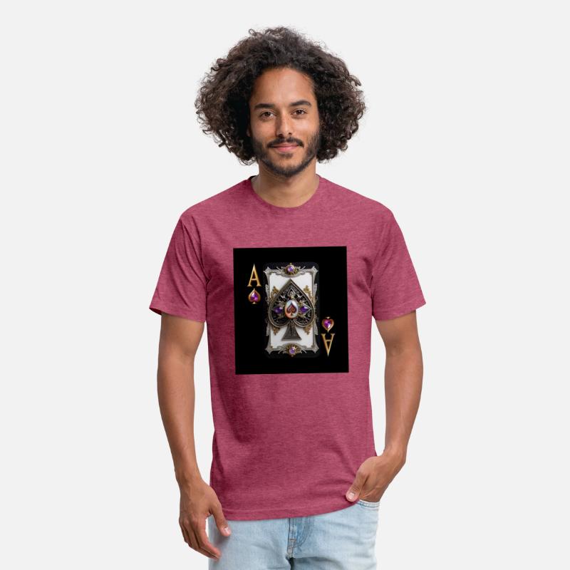 Custom Vintage Golden Violet Ace Of Spades