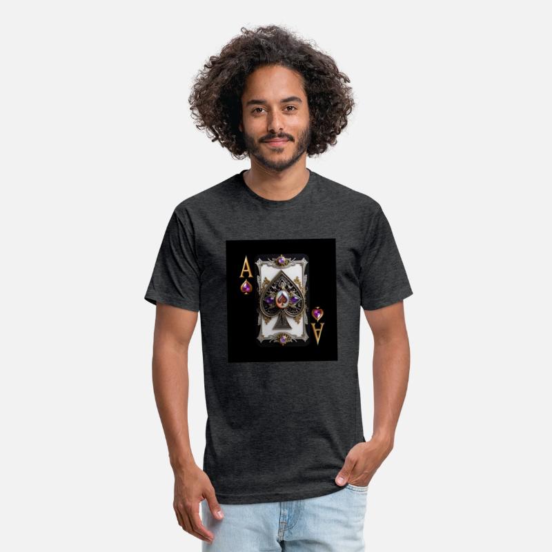 Custom Vintage Golden Violet Ace Of Spades