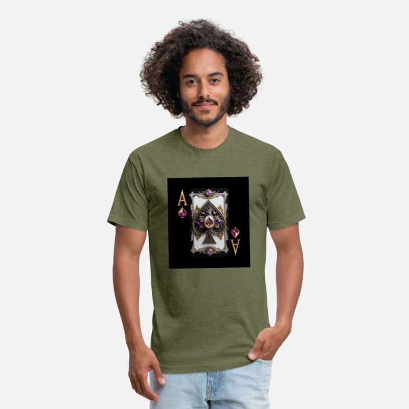 Custom Vintage Golden Violet Ace Of Spades