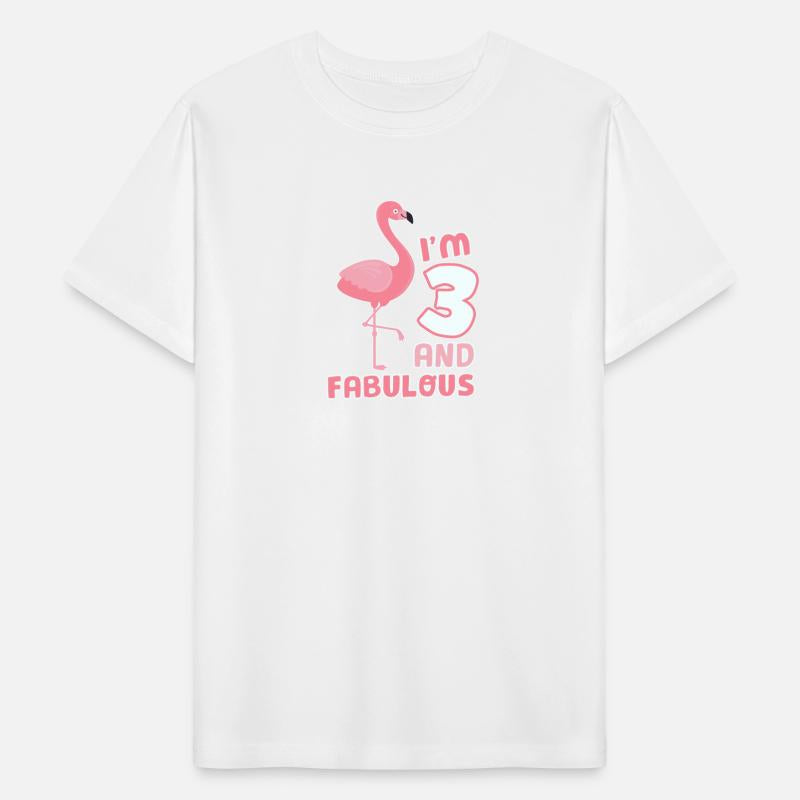 Cute 3rd Birthday Flamingo Kid Girl 3 Years Old