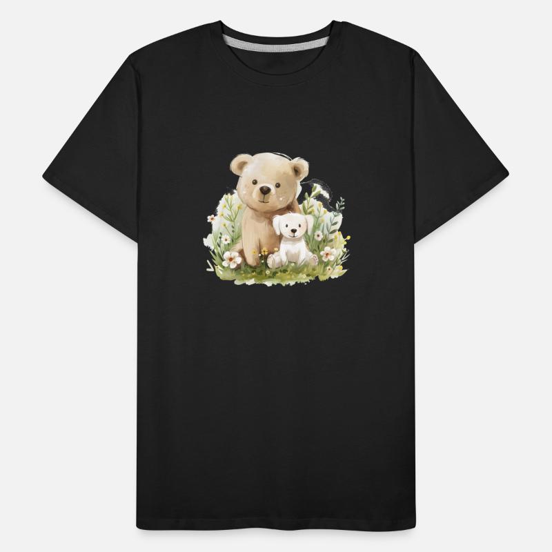 Cute Bear And Dog Friends