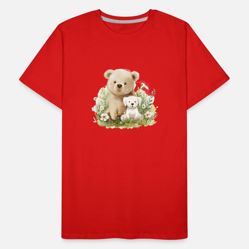 Cute Bear And Dog Friends