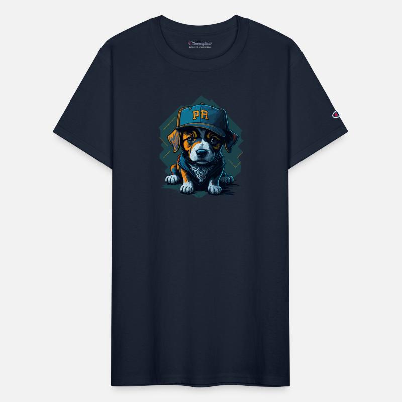 Cute Border Collie Puppy Wearing Baseball Hat