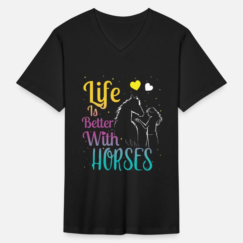 Cute Life Is Better With Horses Girl Loved Horses