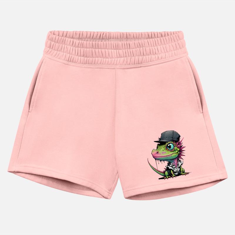 Cute lizard with cap