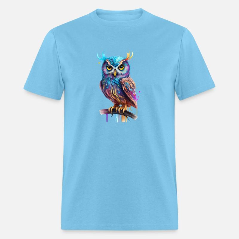 Cute Owl Bird Hunter Colorful Watercolor Graphic 3