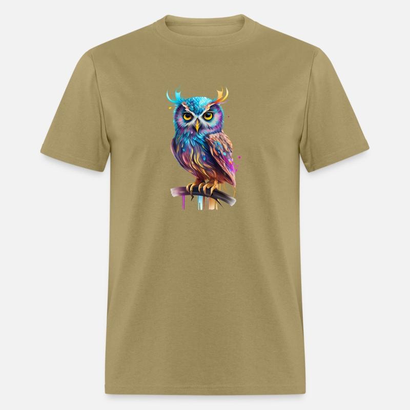 Cute Owl Bird Hunter Colorful Watercolor Graphic 3