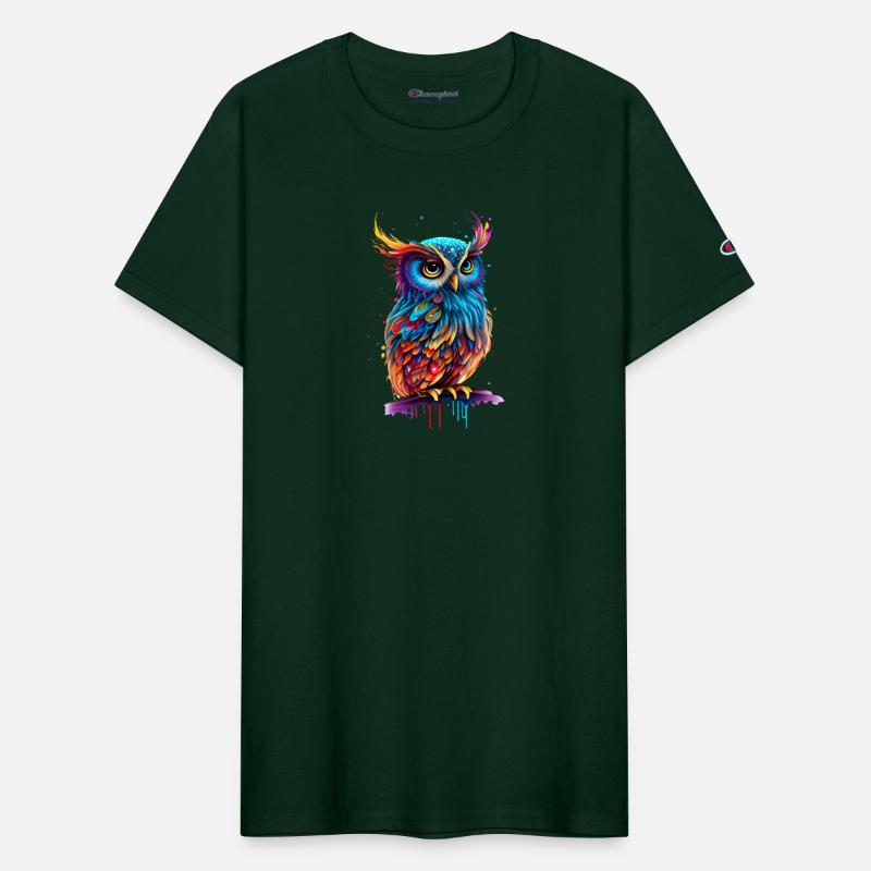 Cute Owl Bird Hunter Colorful Watercolor Graphic 4