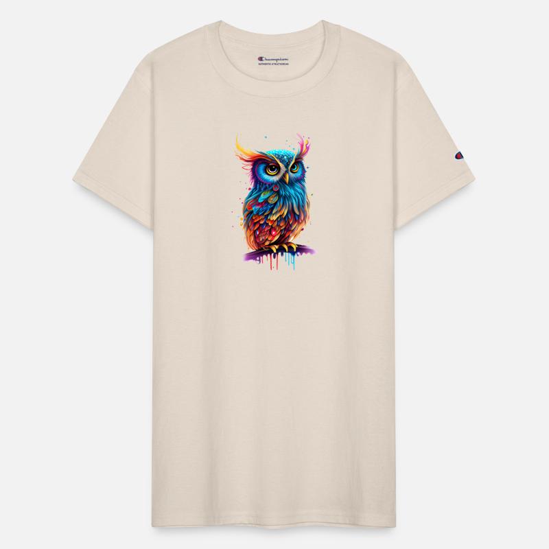 Cute Owl Bird Hunter Colorful Watercolor Graphic 4