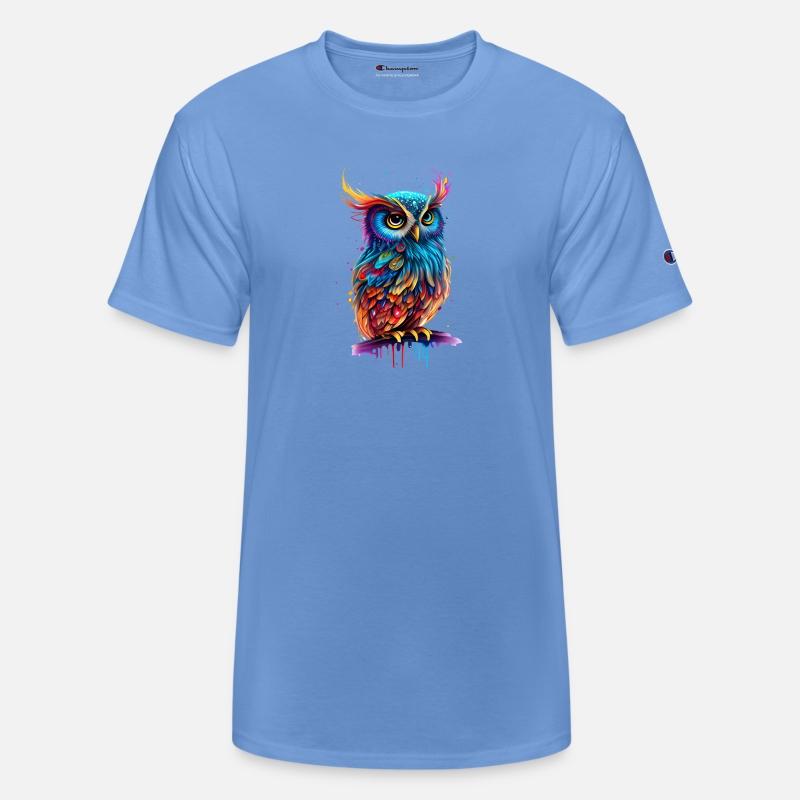 Cute Owl Bird Hunter Colorful Watercolor Graphic 4