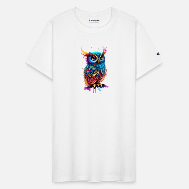 Cute Owl Bird Hunter Colorful Watercolor Graphic 4
