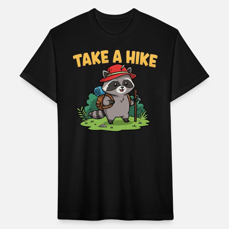 Cute Raccoon Take A Hike