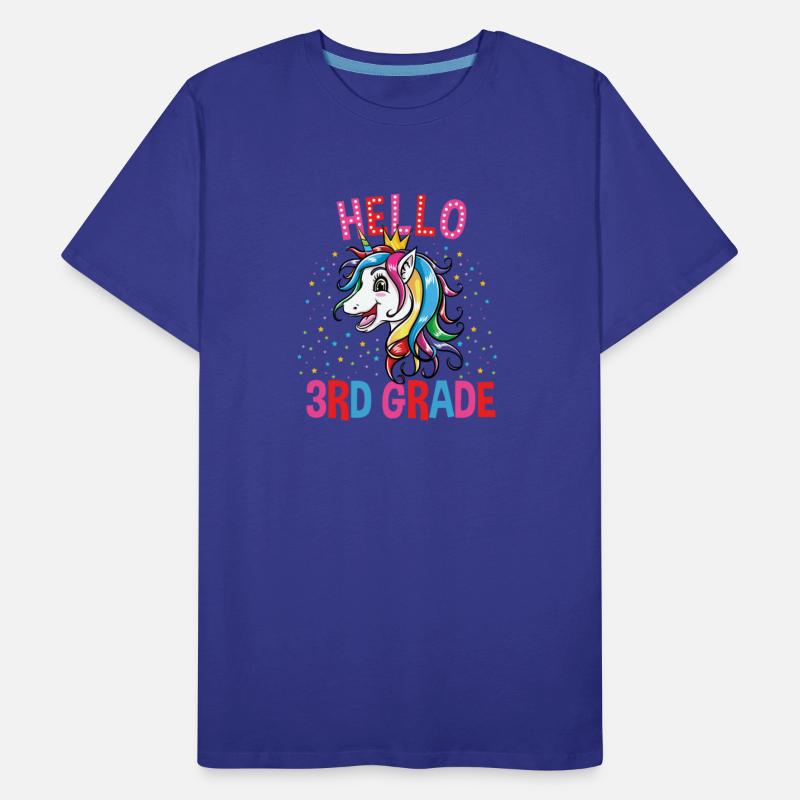Cute Unicorn Hello 3rd Grade Back To School