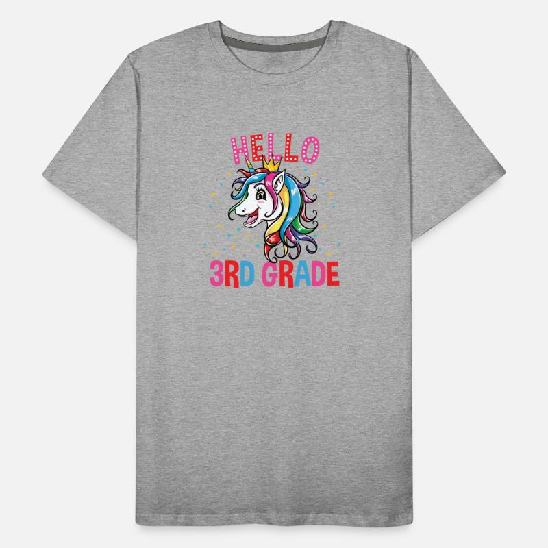 Cute Unicorn Hello 3rd Grade Back To School