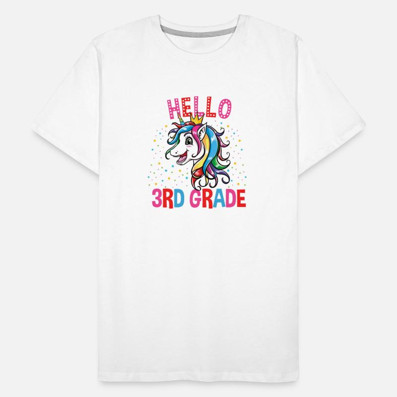 Cute Unicorn Hello 3rd Grade Back To School