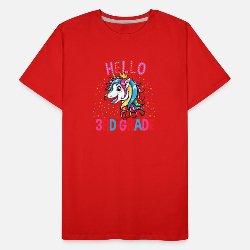 Cute Unicorn Hello 3rd Grade Back To School