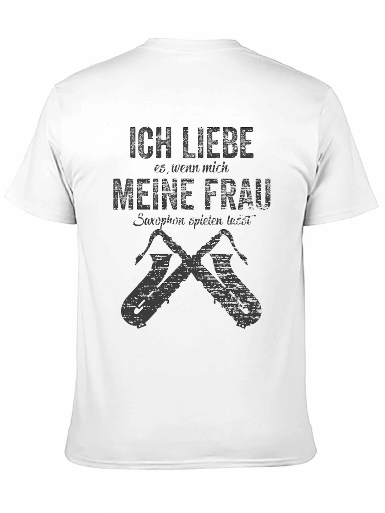 Ich Liebe Meine Frau Saxophone T-Shirt Black