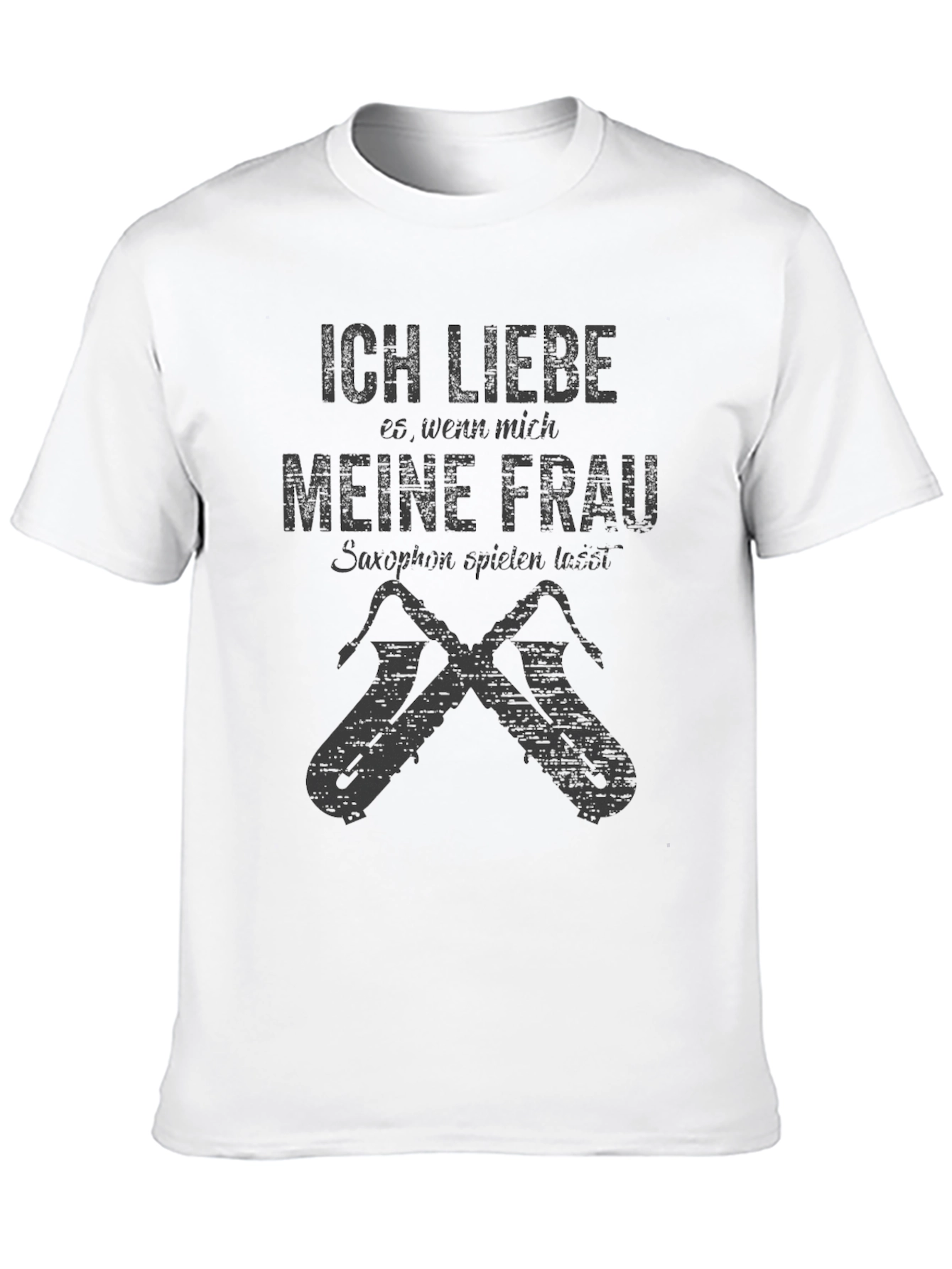 Ich Liebe Meine Frau Saxophone T-Shirt Black