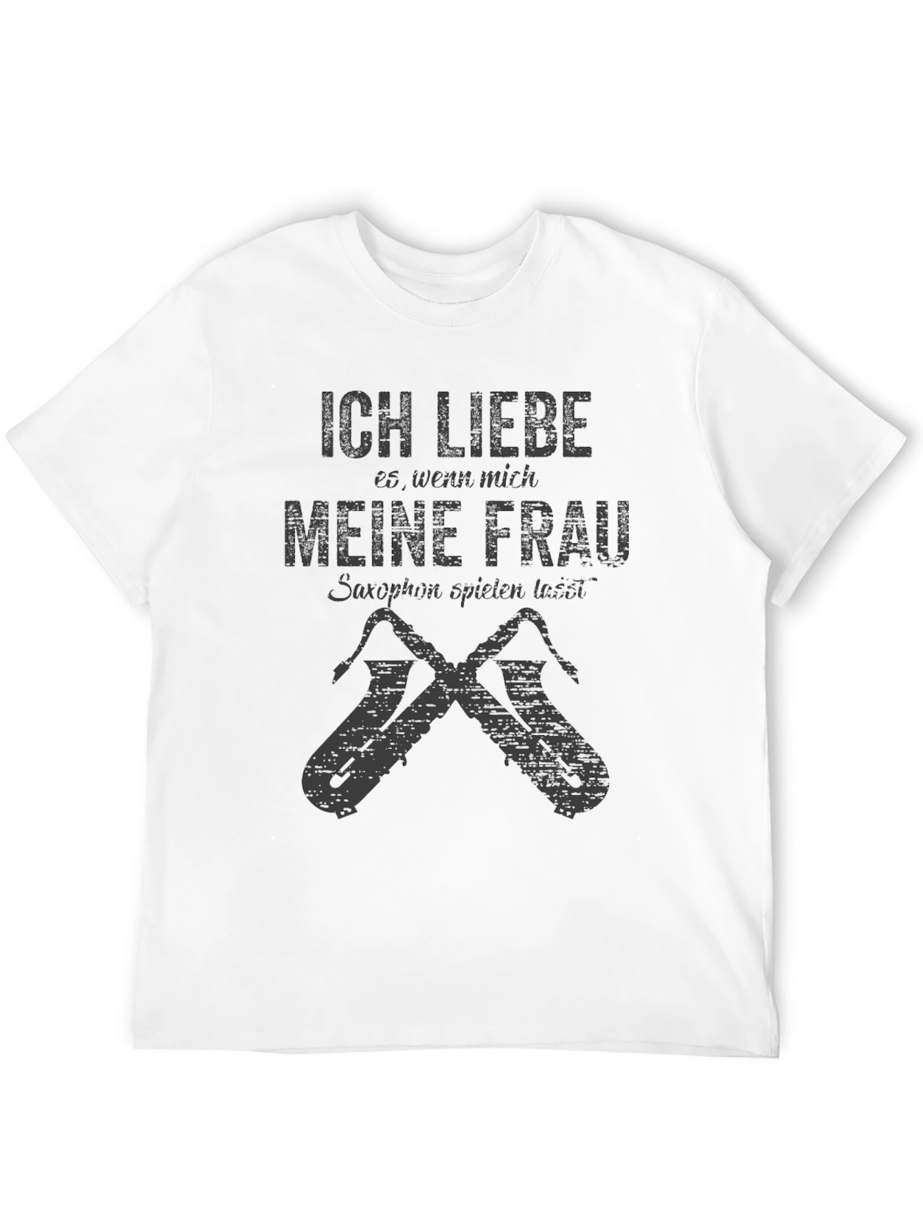 Ich Liebe Meine Frau Saxophone T-Shirt Black