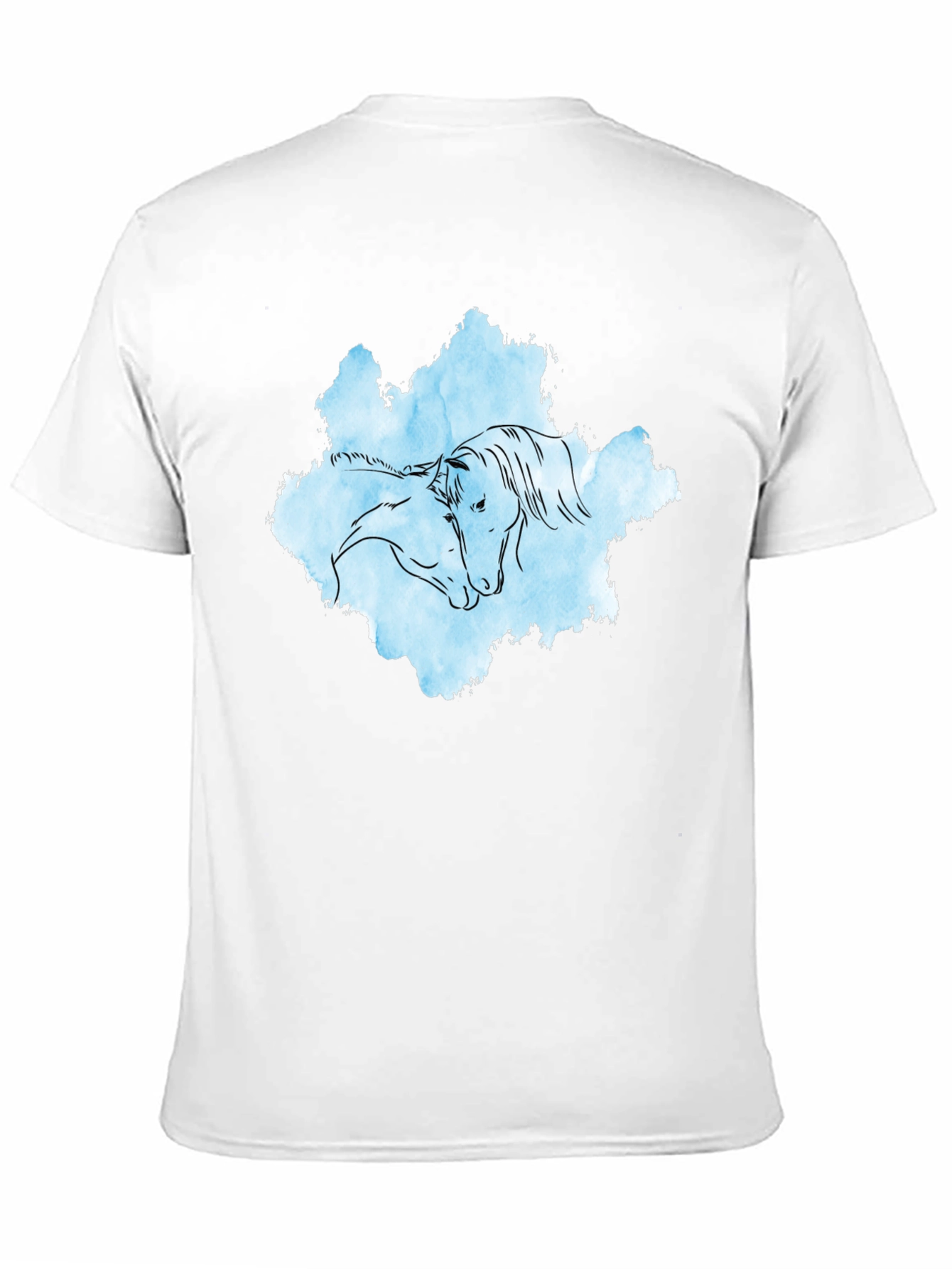 Horse Embrace Graphic T-Shirt - Black