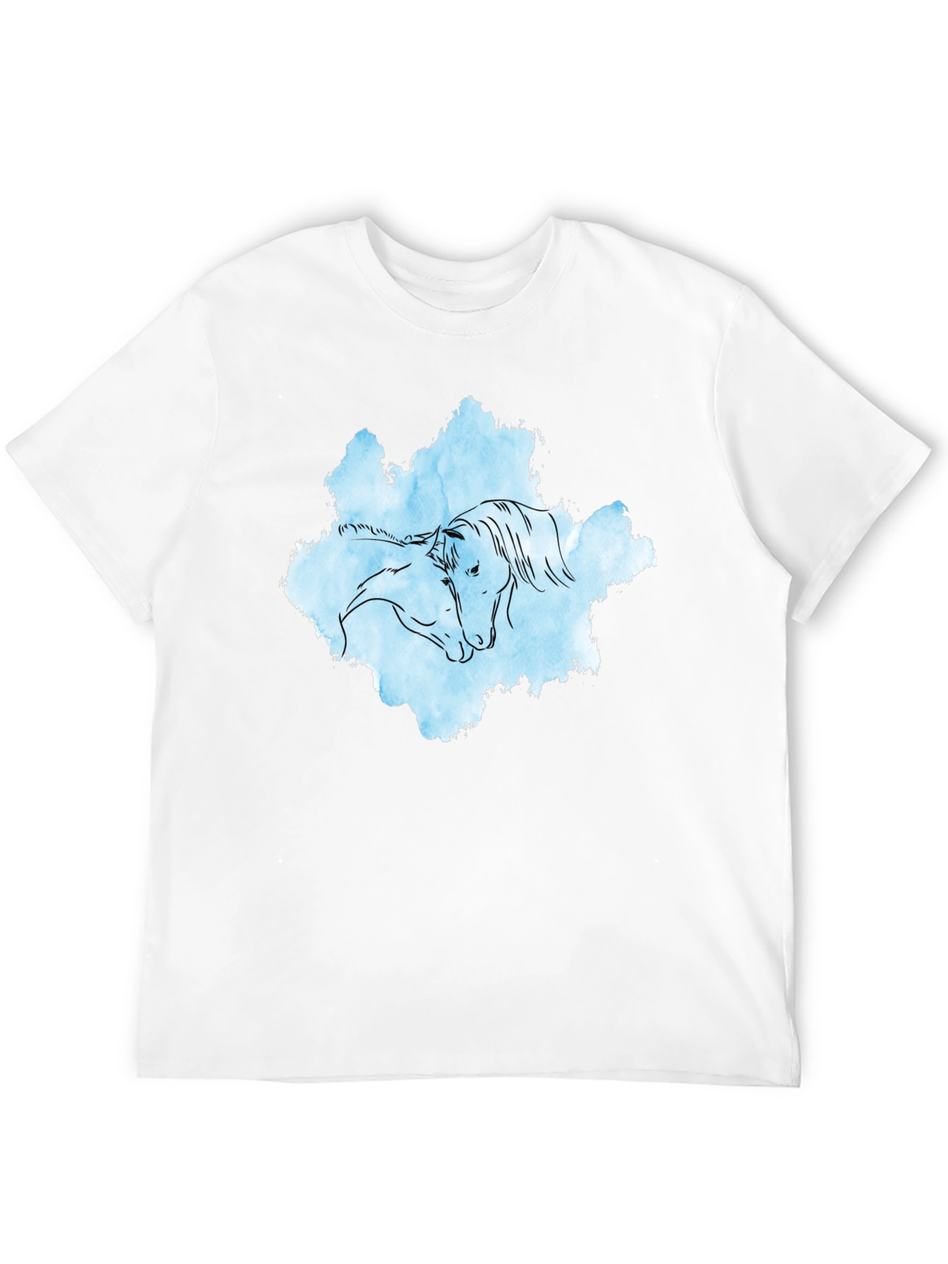 Horse Embrace Graphic T-Shirt - Black