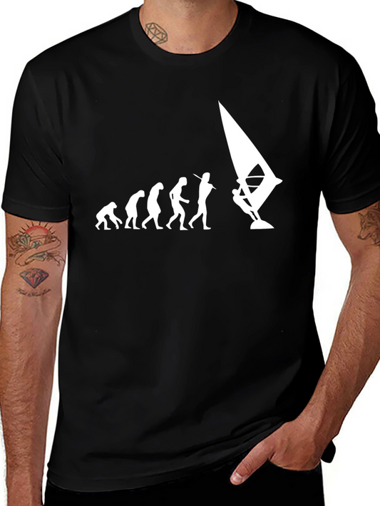 Windsurfing Evolution Mens Graphic Tee