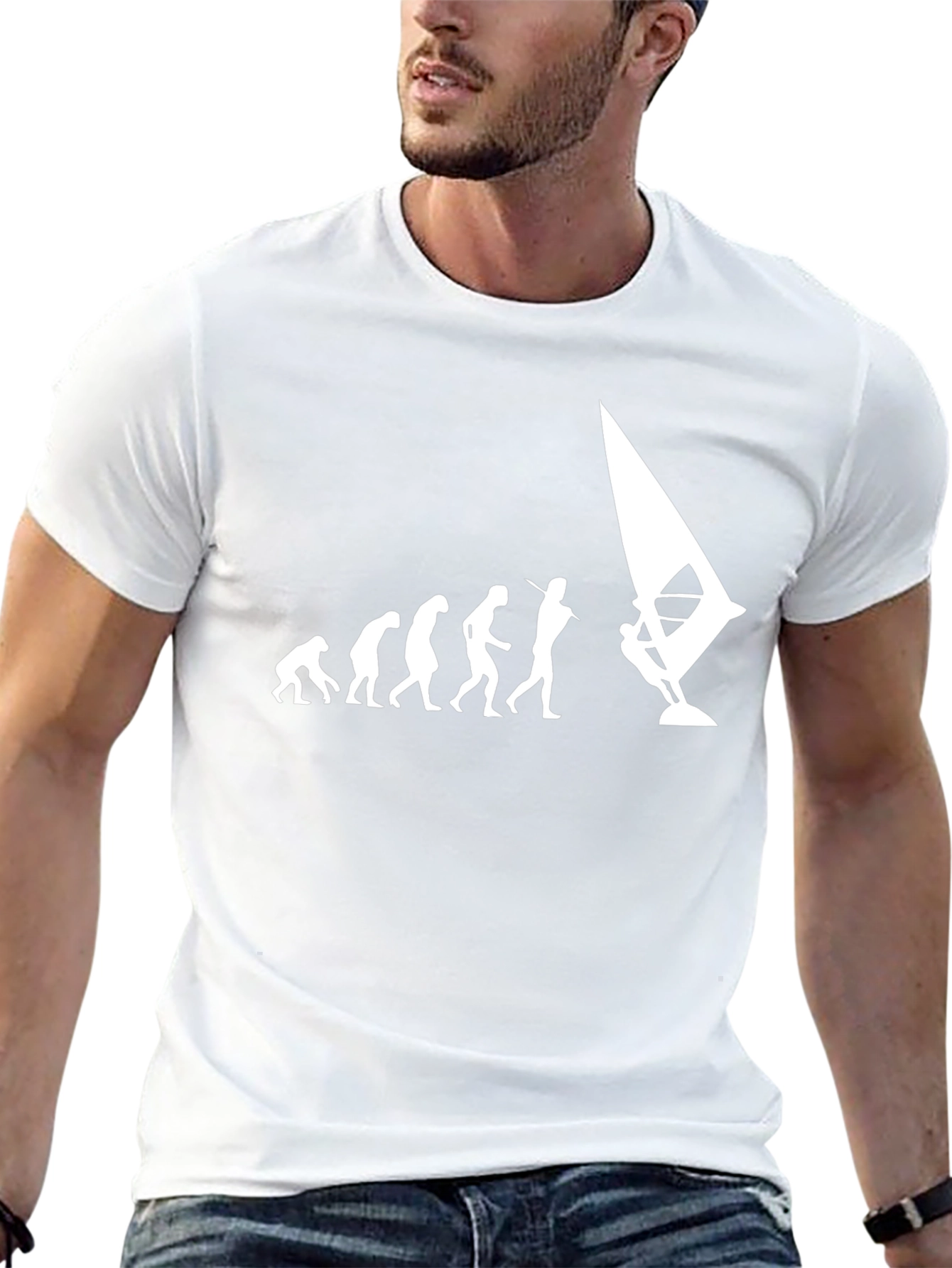 Windsurfing Evolution Mens Graphic Tee