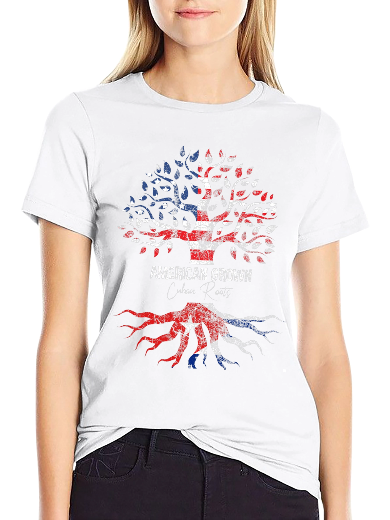 American Grown Cuban Roots Graphic Tee