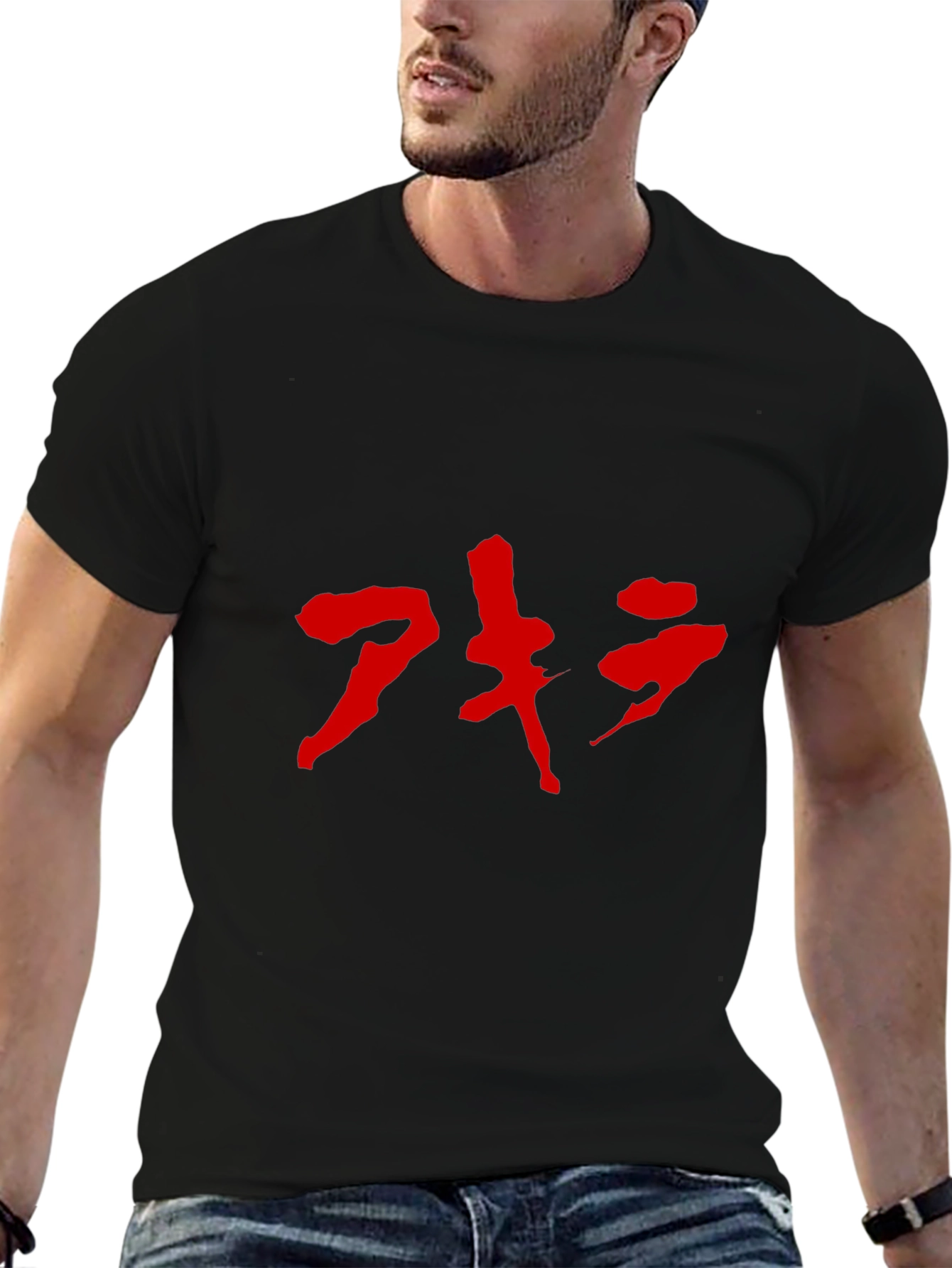 Akira Kanji T-Shirt - Bold Red Design