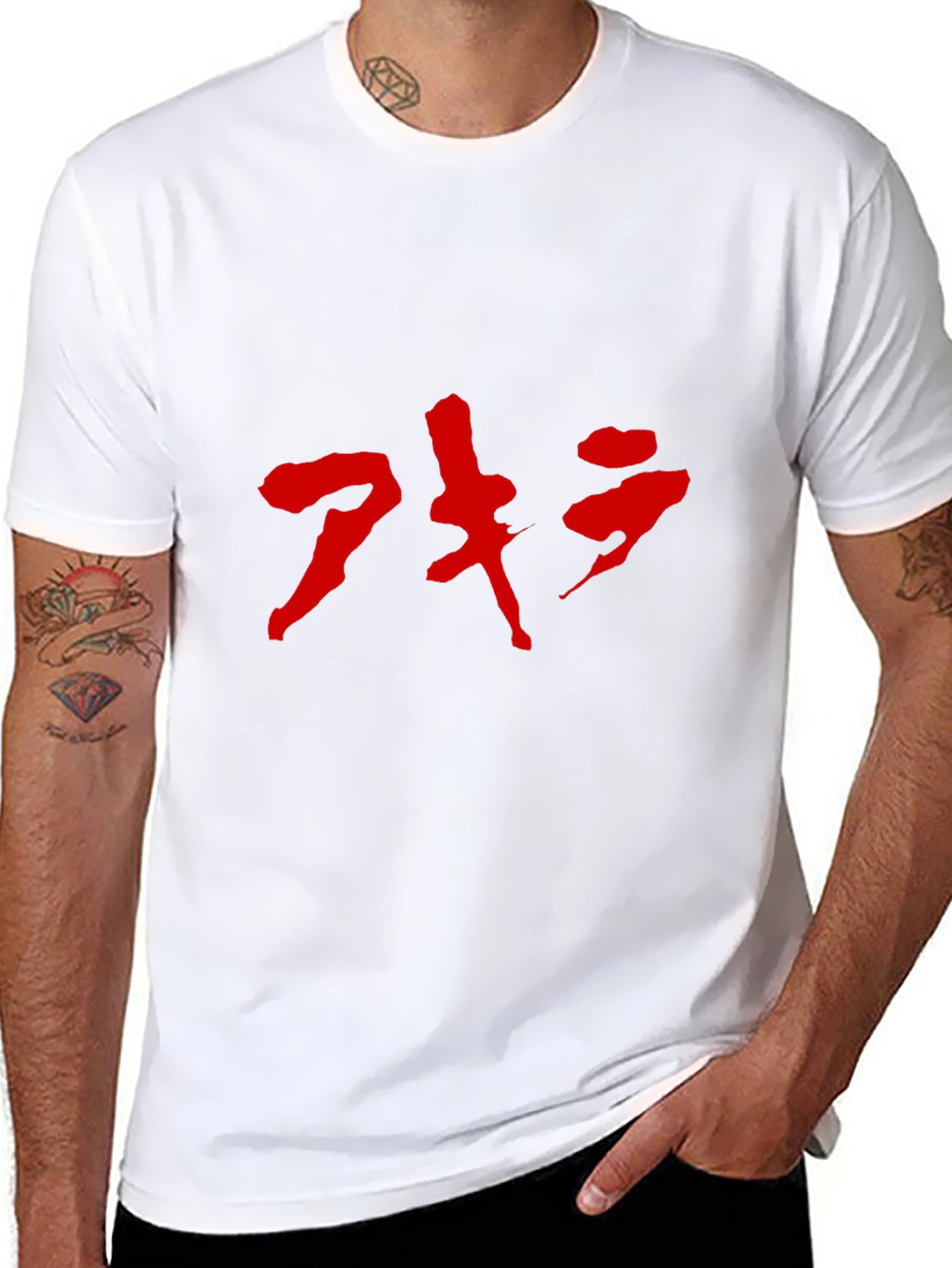 Akira Kanji T-Shirt - Bold Red Design