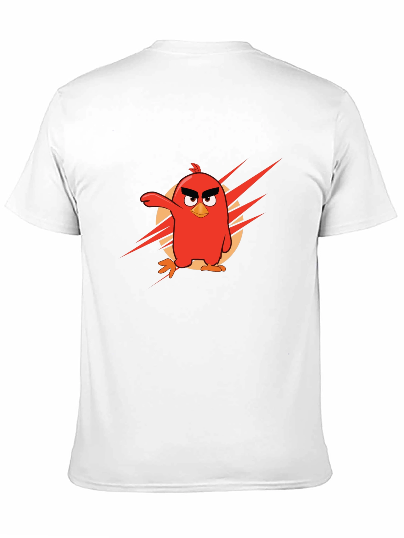 Angry Birds Red Character Black T-Shirt