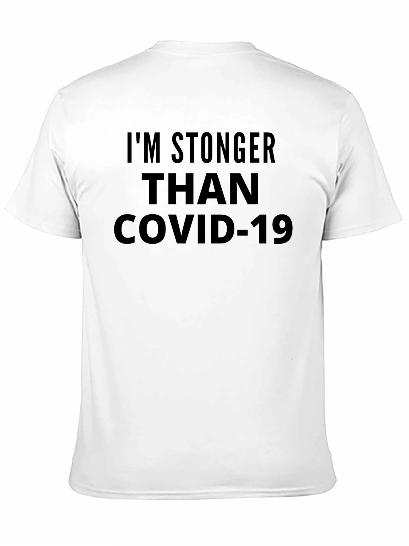 Stronger Than COVID-19 Black Graphic Tee