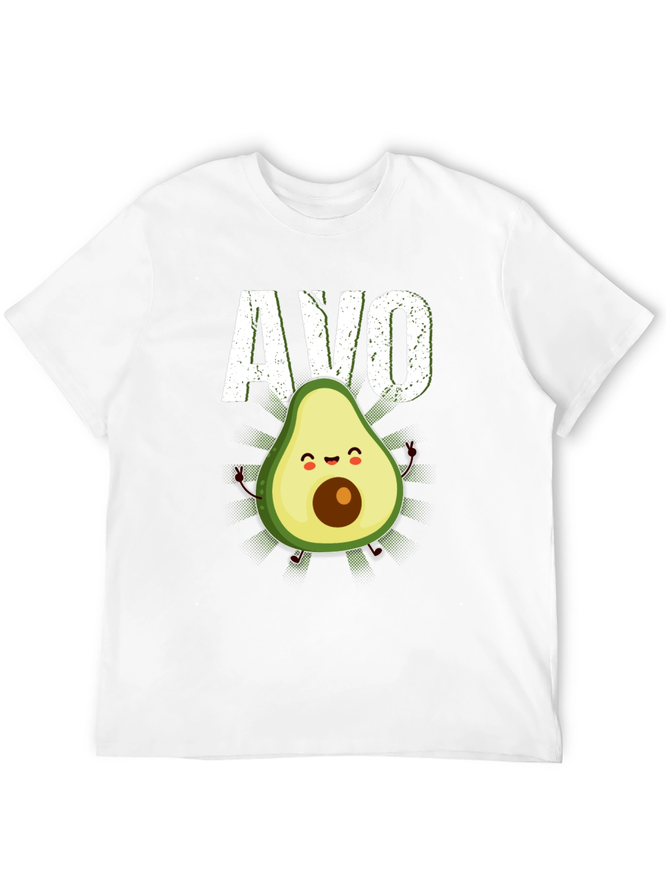 Avo Cute Avocado Graphic T-Shirt - Black
