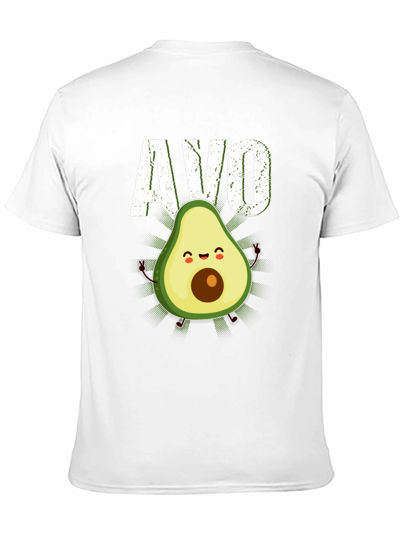 Avo Cute Avocado Graphic T-Shirt - Black