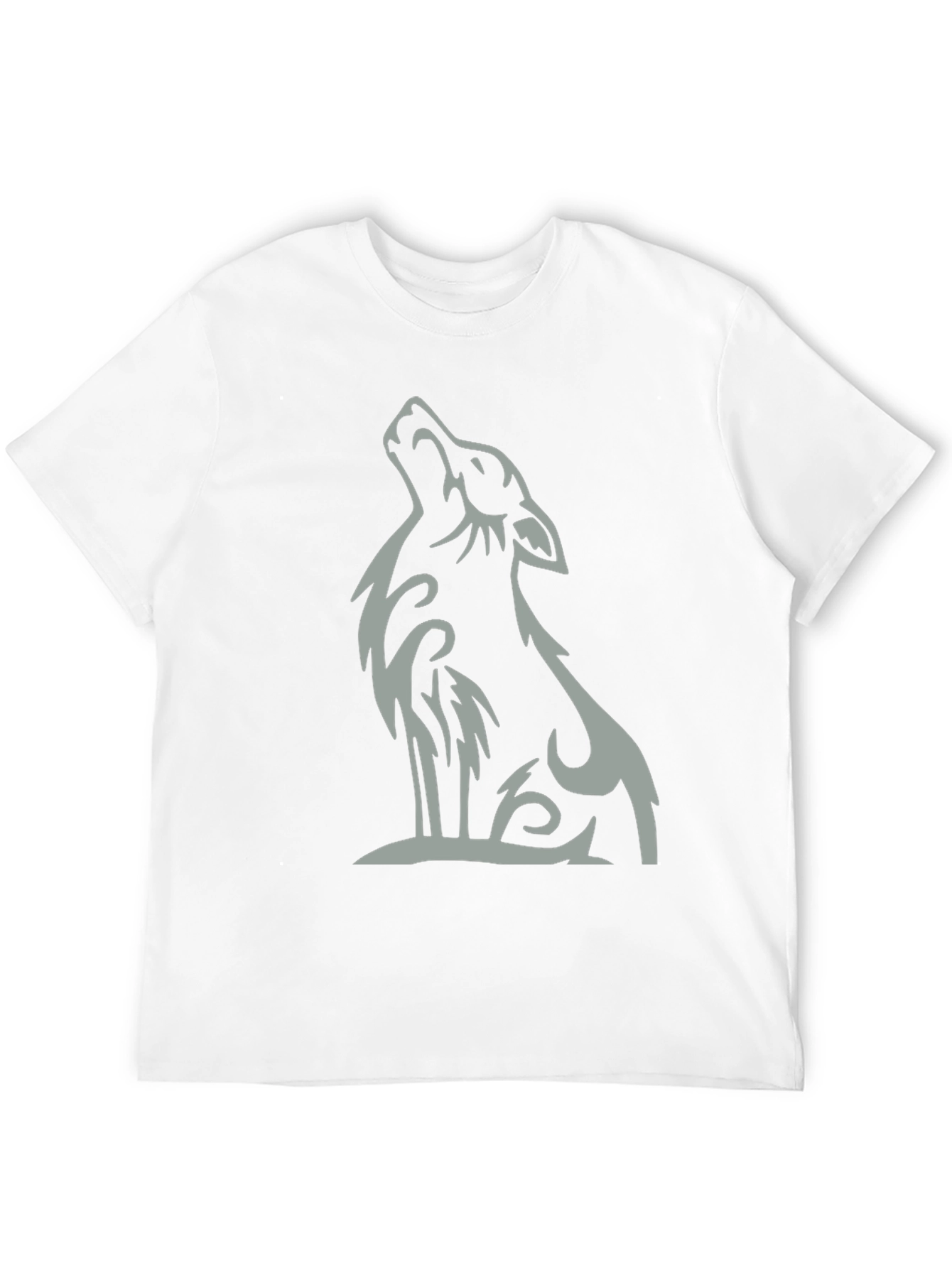 Black Wolf Graphic Tee - Stylish Casual Wear