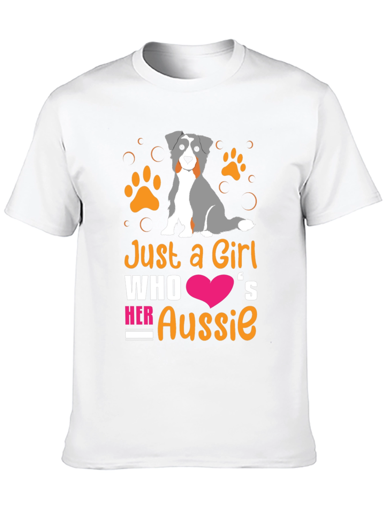 Just a Girl Who Loves Her Aussie T-Shirt