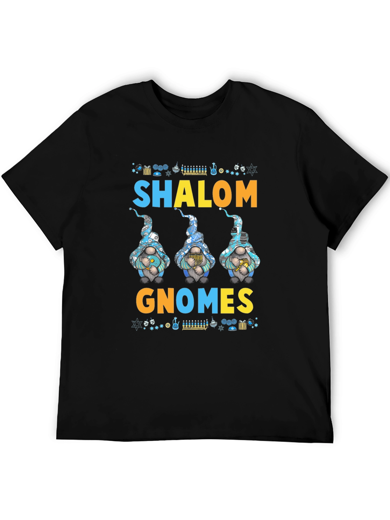 Shalom Gnomes T-Shirt Jewish Holiday Graphic Tee