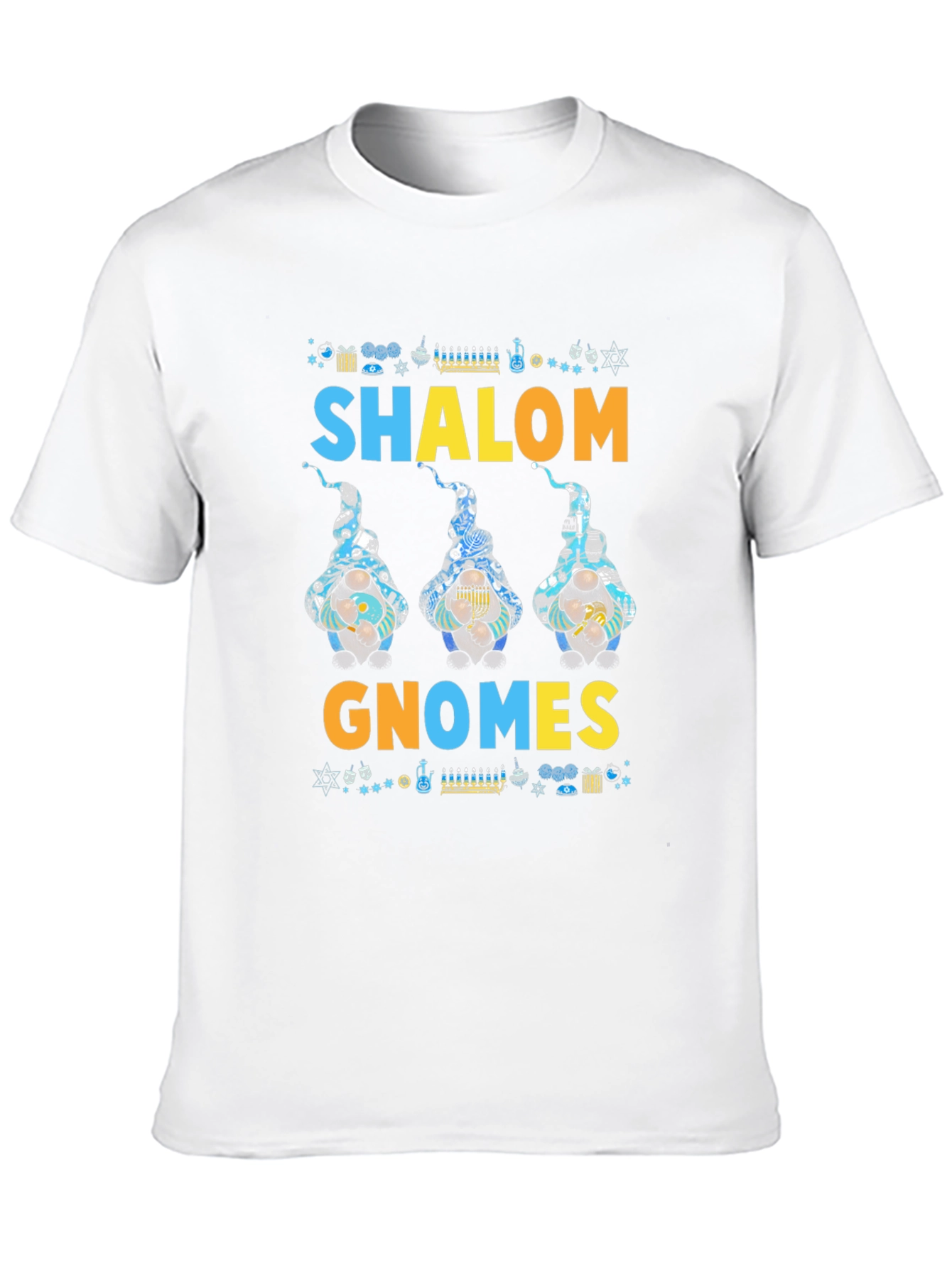 Shalom Gnomes T-Shirt Jewish Holiday Graphic Tee
