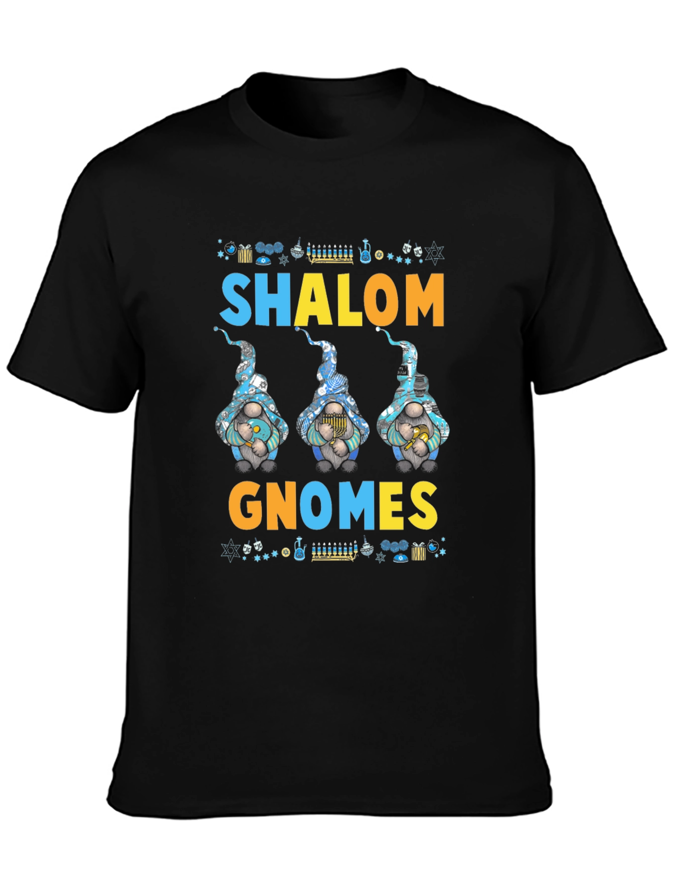 Shalom Gnomes T-Shirt Jewish Holiday Graphic Tee