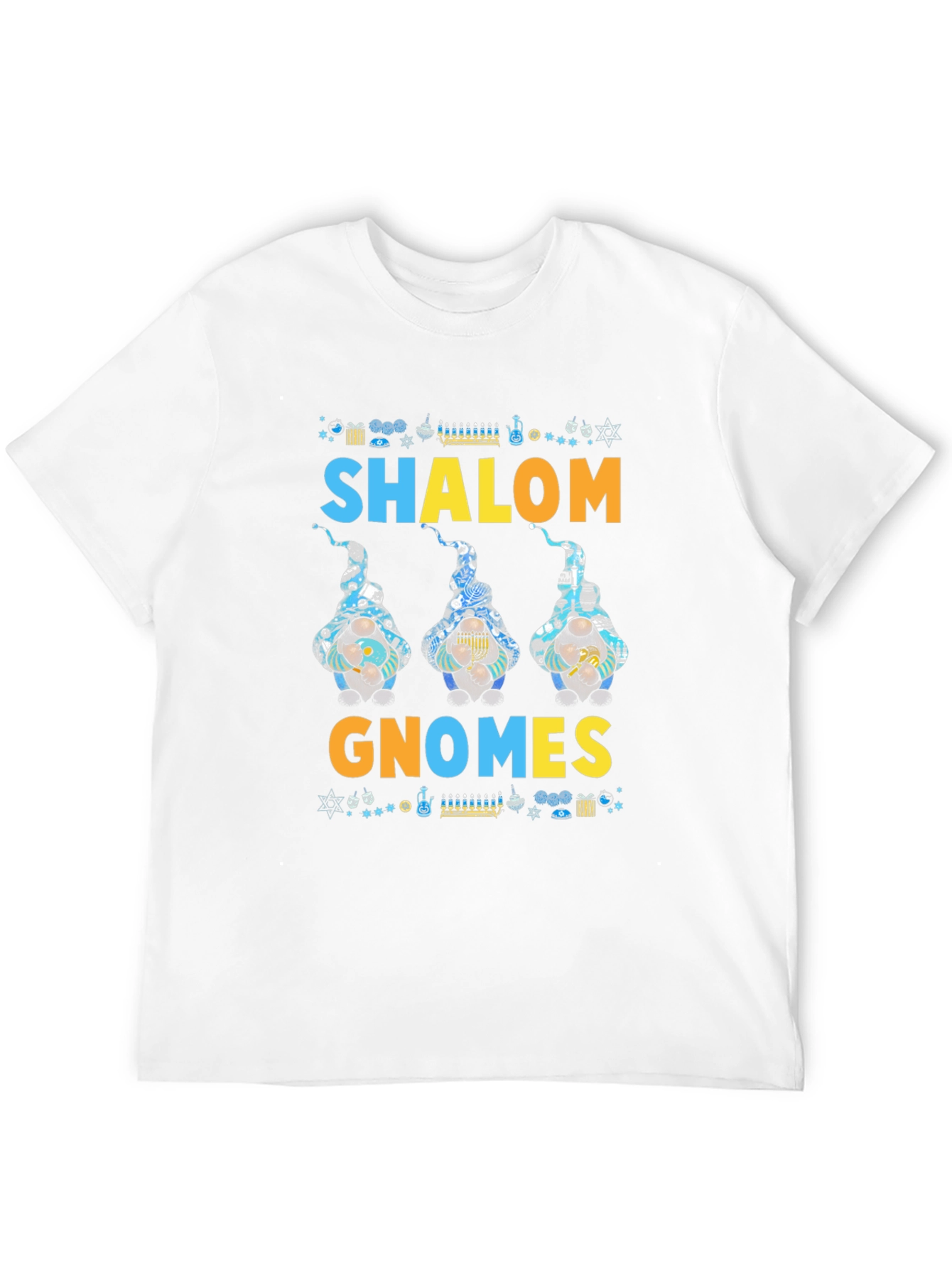 Shalom Gnomes T-Shirt Jewish Holiday Graphic Tee