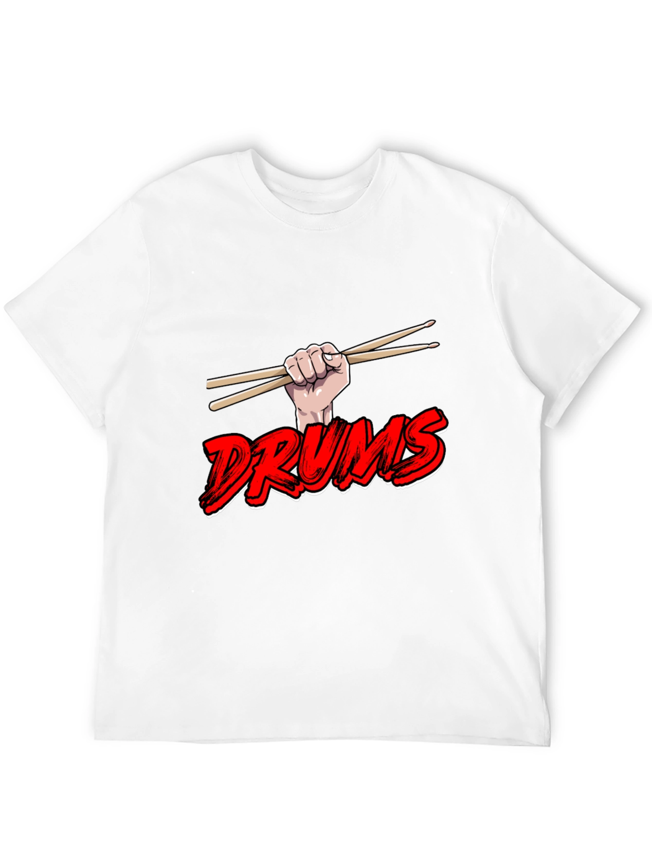 Drums T-Shirt: Drummer Design Graphic Tee