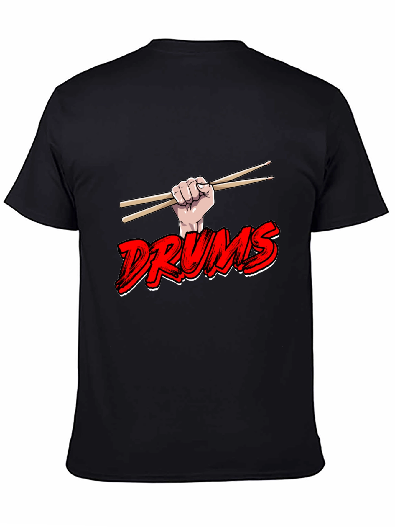 Drums T-Shirt: Drummer Design Graphic Tee