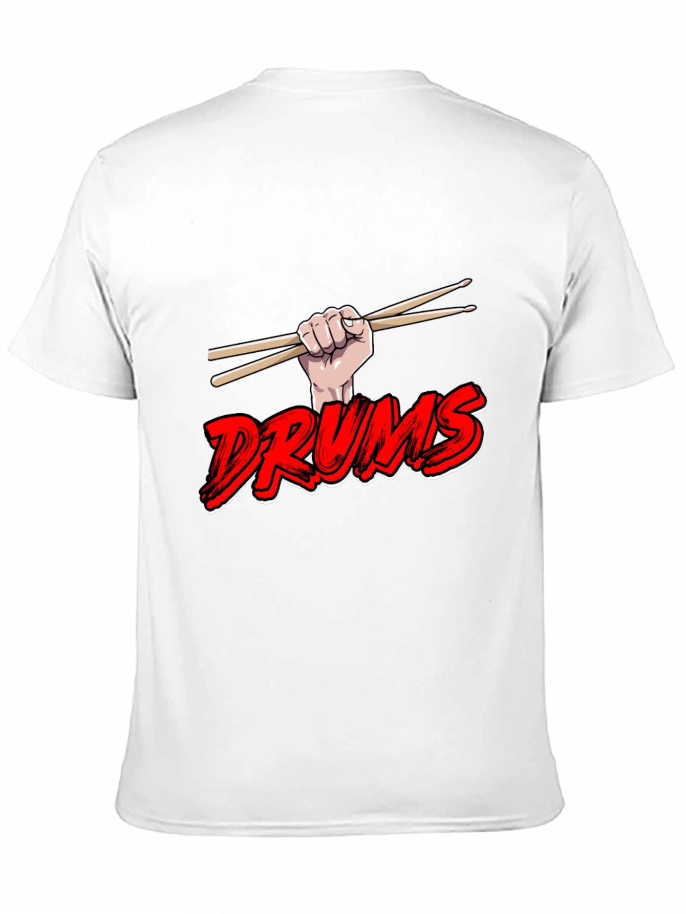 Drums T-Shirt: Drummer Design Graphic Tee