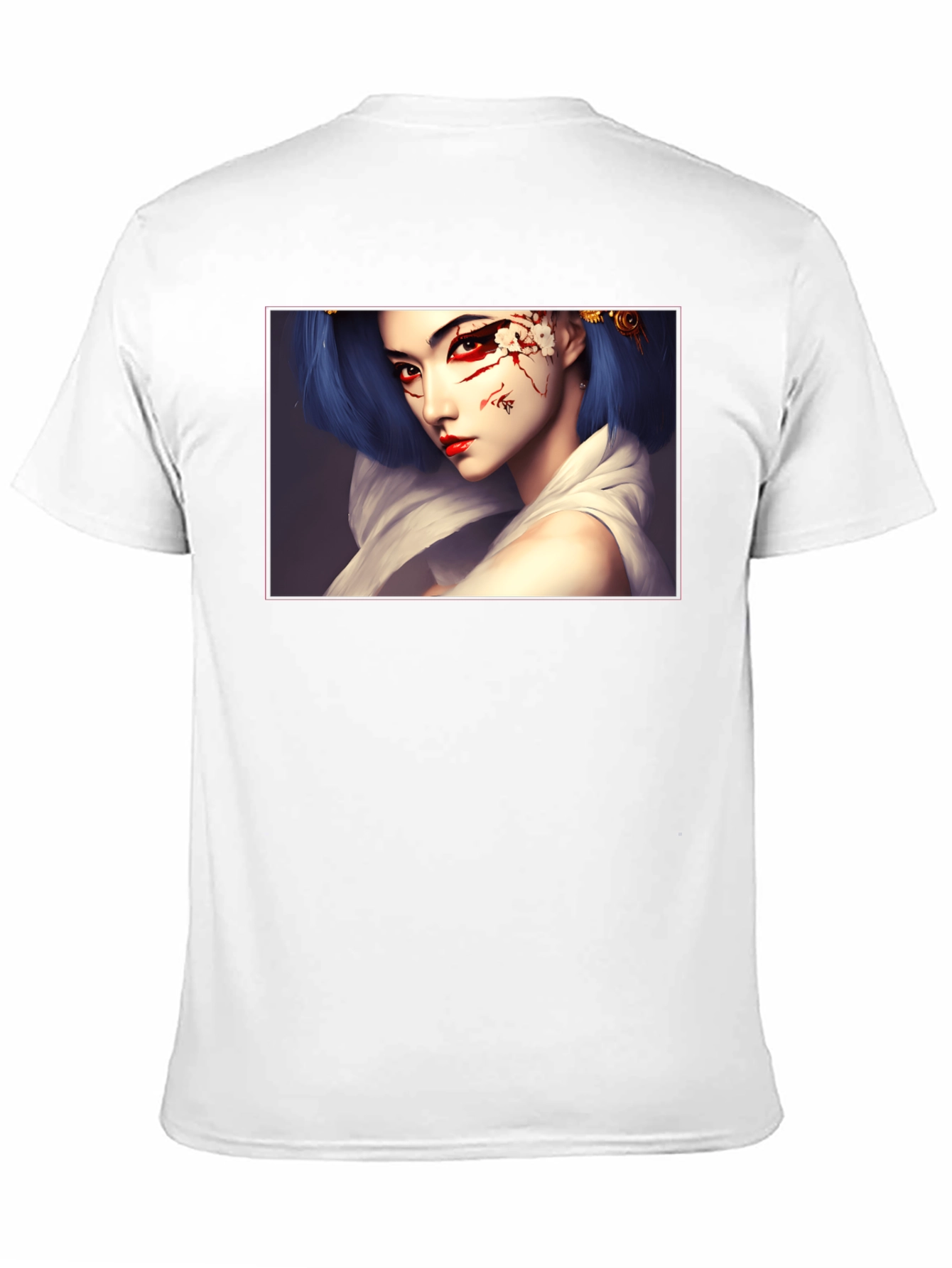 Geisha Art Graphic Black T-Shirt