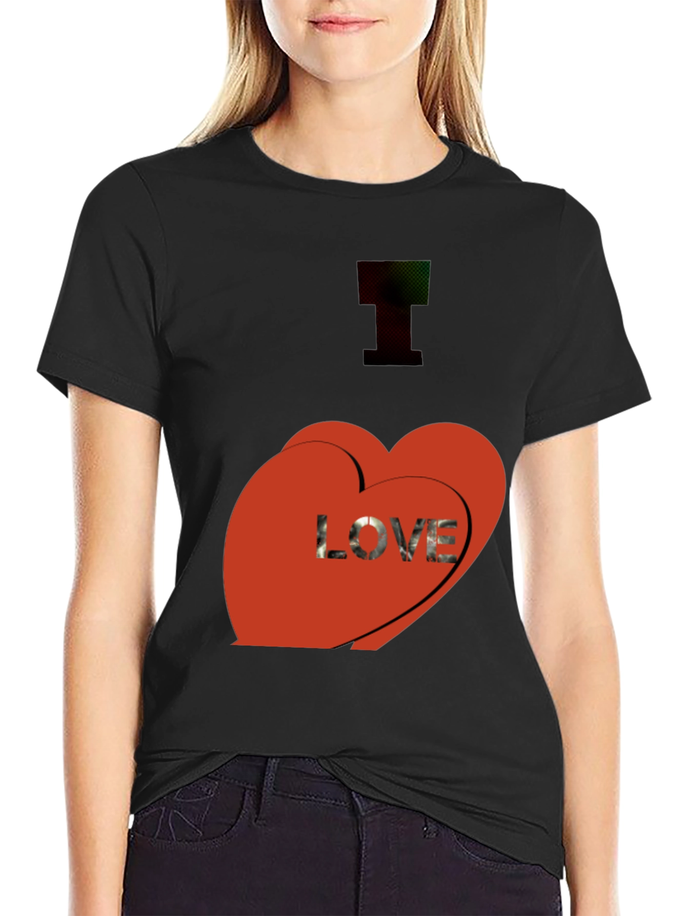 I Love You T-Shirt - Black Graphic Tee