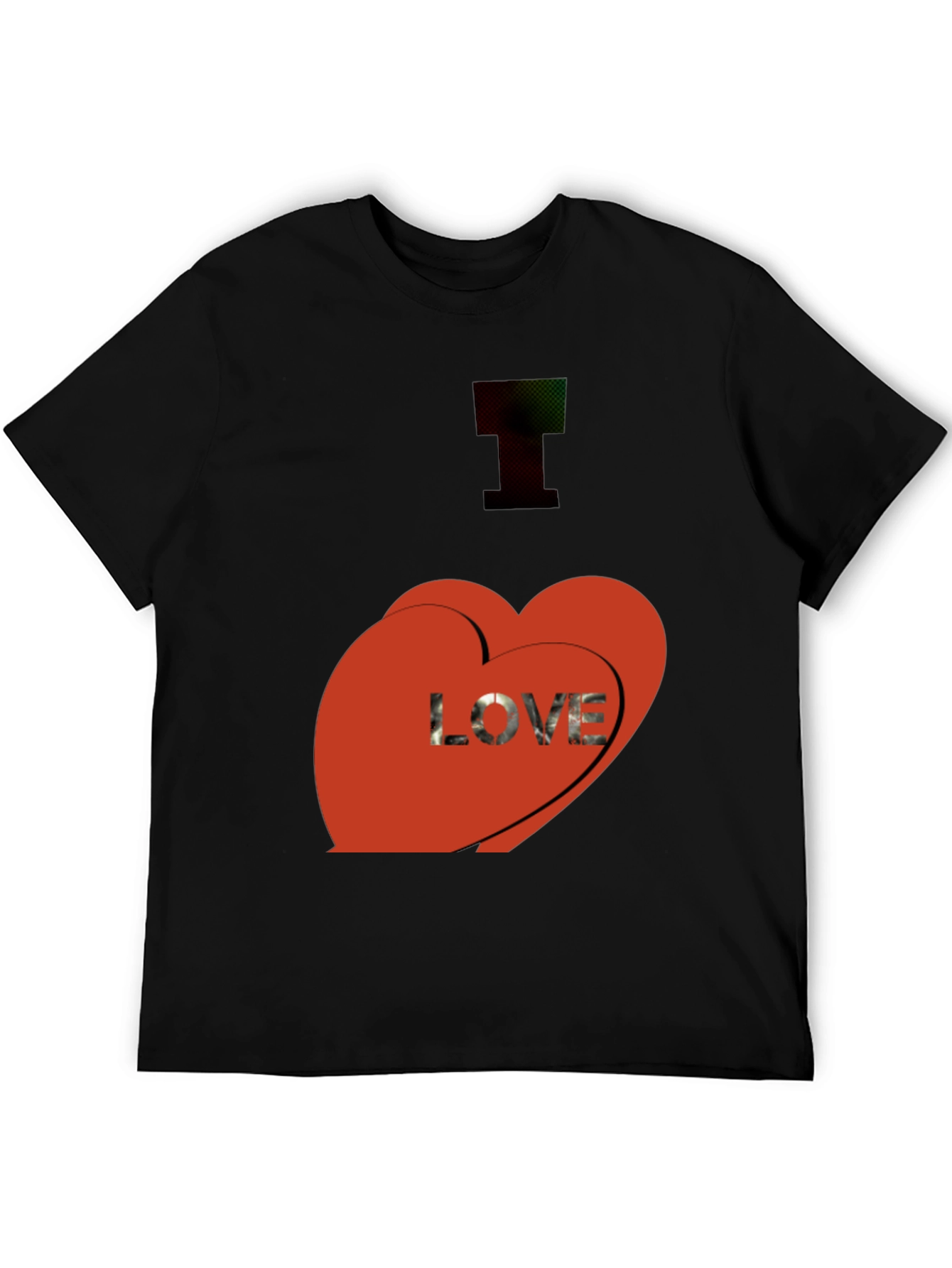 I Love You T-Shirt - Black Graphic Tee