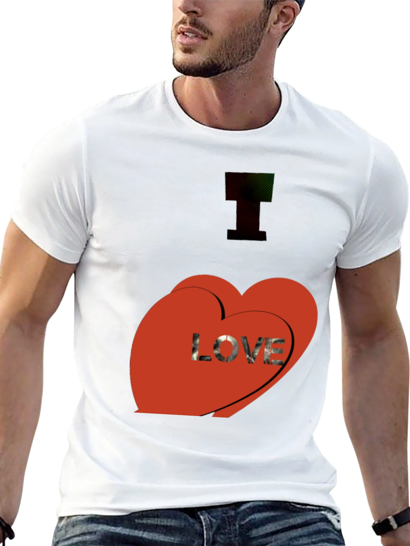 I Love You T-Shirt - Black Graphic Tee