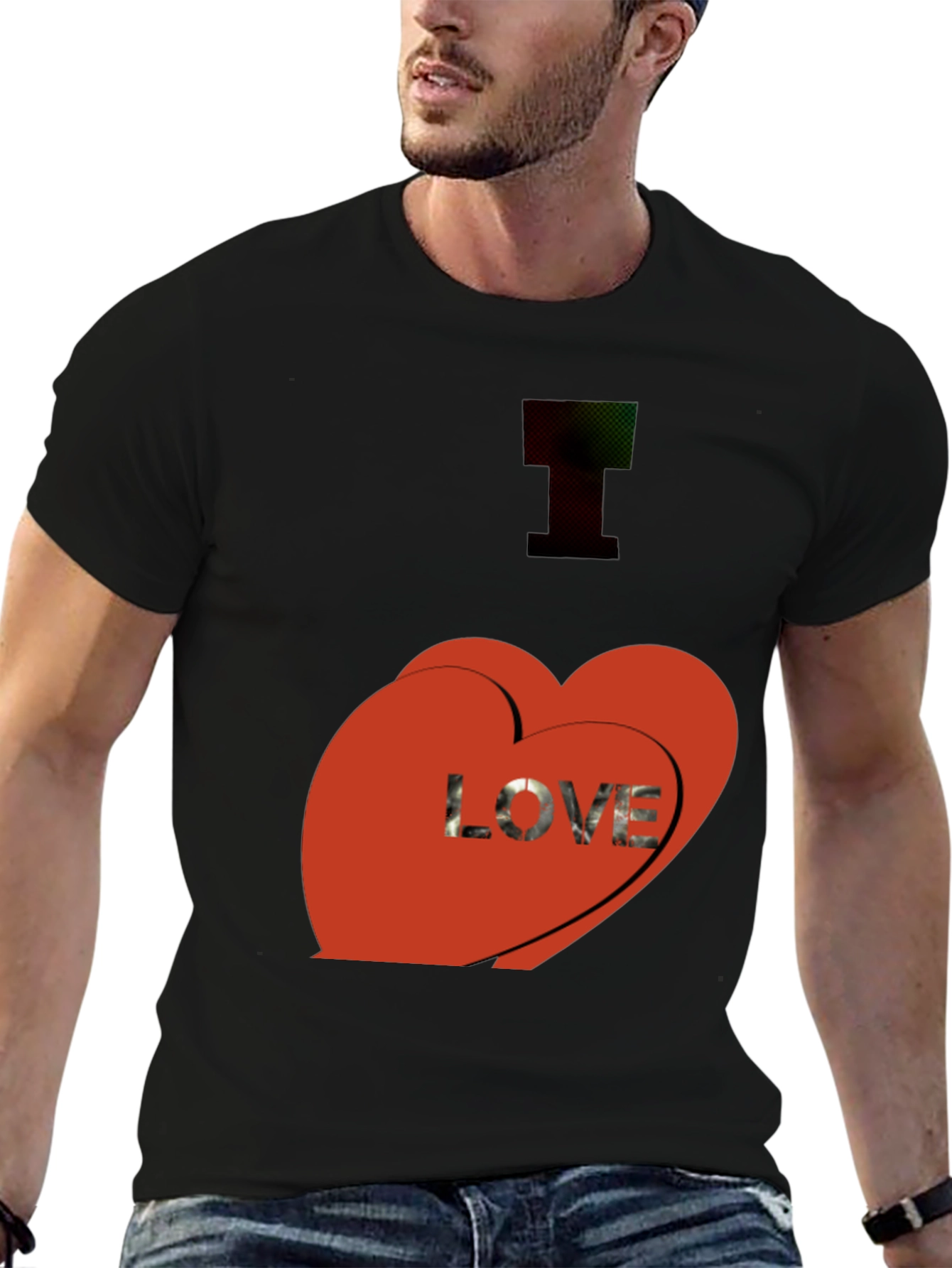 I Love You T-Shirt - Black Graphic Tee
