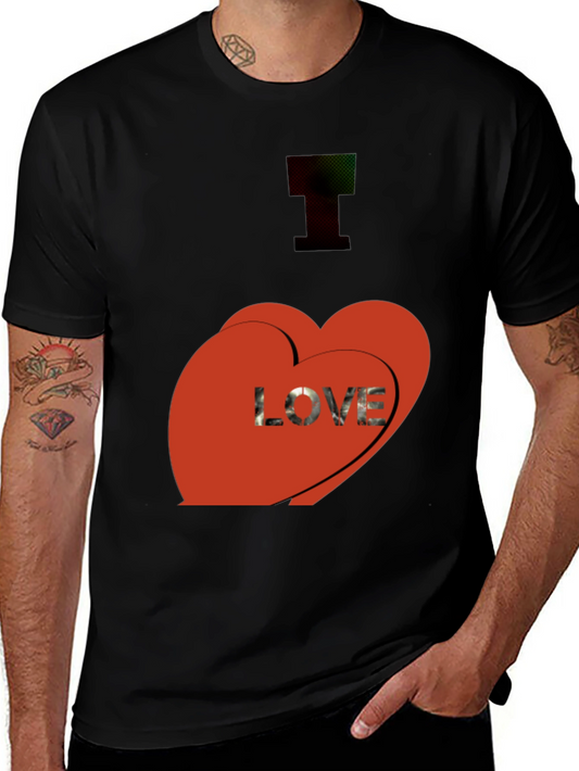 I Love You T-Shirt - Black Graphic Tee