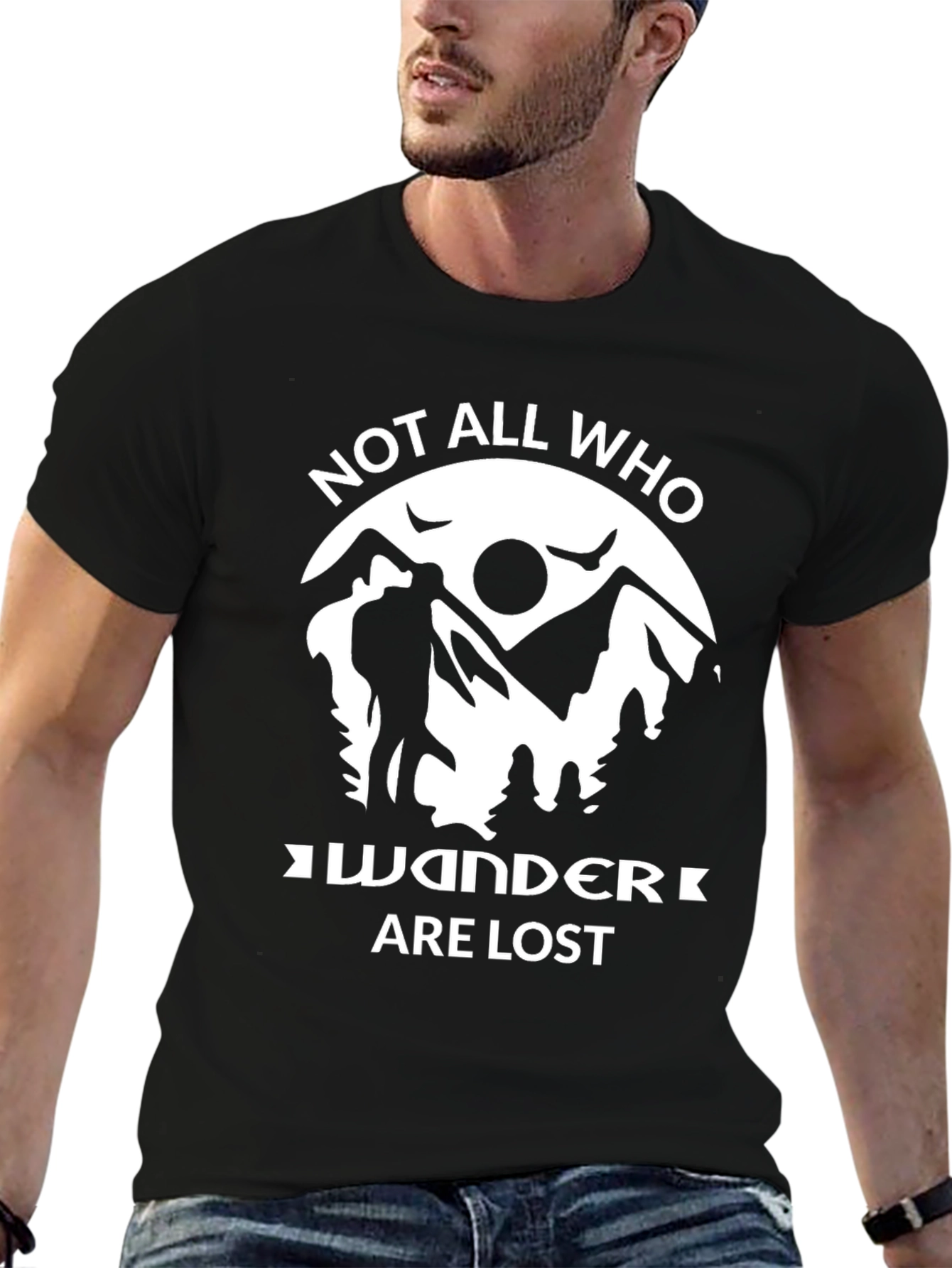 Wanderers Wisdom Graphic Tee - Black